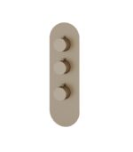 Aquabrass Round 4 1/4" x 13 3/4" x 1/8" Shower Trim Set Variable Finish R3295 - Image 2