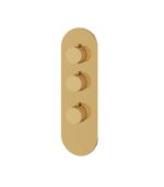 Aquabrass Round 4 1/4" x 13 3/4" x 1/8" Shower Trim Set Variable Finish R3295 - Image 7