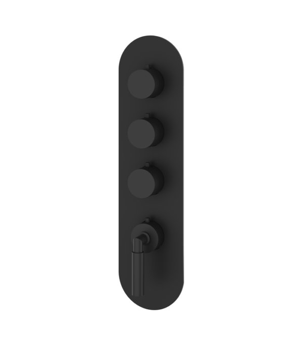 Aquabrass Aria 3-Shut-Off Thermostatic Valve Round Trim Set R3348BBC - Image 5