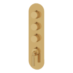Aquabrass Aria 3-Shut-Off Thermostatic Valve Round Trim Set R3348BBC