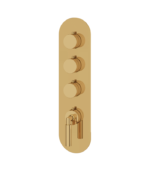 Aquabrass Aria 3-Shut-Off Thermostatic Valve Round Trim Set R3348BBC