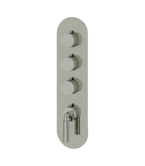 Aquabrass Aria 3-Shut-Off Thermostatic Valve Round Trim Set R3348BBC - Image 4