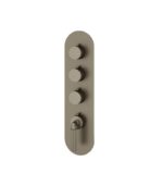 Aquabrass Montecarlo R3350 Round Trim Set for 3 Shut-Off Thermostatic Valve - Image 5