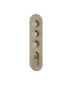 Aquabrass Montecarlo R3350 Round Trim Set for 3 Shut-Off Thermostatic Valve - Image 2