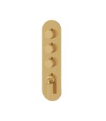 Aquabrass Montecarlo R3350 Round Trim Set for 3 Shut-Off Thermostatic Valve - Image 7