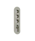Aquabrass Montecarlo R3350 Round Trim Set for 3 Shut-Off Thermostatic Valve - Image 4