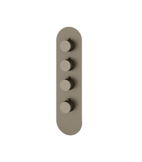 Aquabrass R3395 Montecarlo Round Shower Trim Set 4 1/4" x 16 3/4" x 1/8" Variable Finish - Image 5