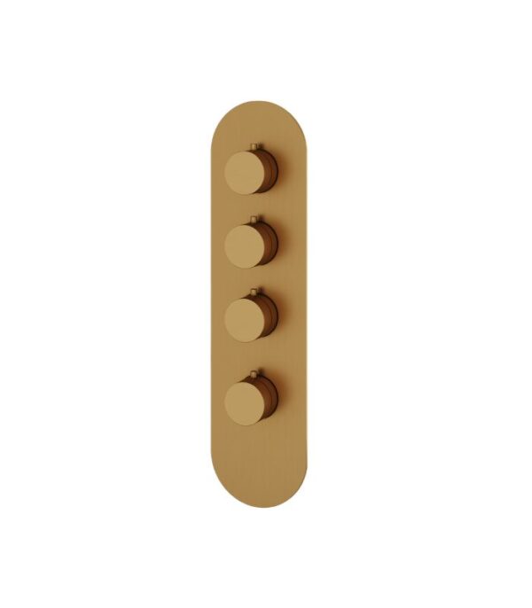Aquabrass R3395 Montecarlo Round Shower Trim Set 4 1/4" x 16 3/4" x 1/8" Variable Finish - Image 6