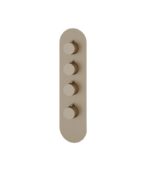 Aquabrass R3395 Montecarlo Round Shower Trim Set 4 1/4" x 16 3/4" x 1/8" Variable Finish - Image 2