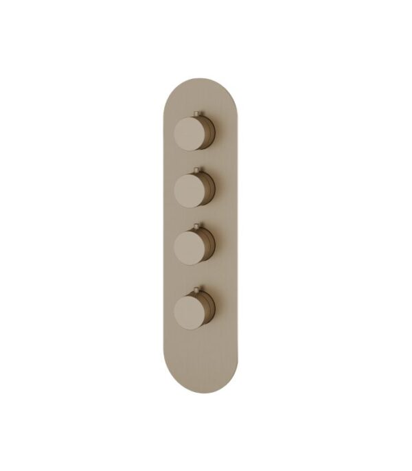 Aquabrass R3395 Montecarlo Round Shower Trim Set 4 1/4" x 16 3/4" x 1/8" Variable Finish - Image 2