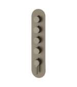 Aquabrass Ariston Round Trim Set for Four Shut-Off Thermostatic Valves R3447BBC - Image 3