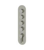 Aquabrass Ariston Round Trim Set for Four Shut-Off Thermostatic Valves R3447BBC - Image 4
