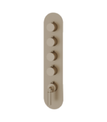 Aquabrass Aria 4-Shut-Off Thermostatic Valve Round Trim Set R3448BBC - Image 6