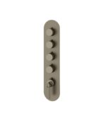 Aquabrass Montebello Round Trim Set for 4 Shut-Off Thermostatic Valve R3449 - Image 5