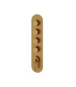 Aquabrass Montebello Round Trim Set for 4 Shut-Off Thermostatic Valve R3449 - Image 6