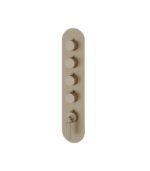 Aquabrass Montebello Round Trim Set for 4 Shut-Off Thermostatic Valve R3449 - Image 2
