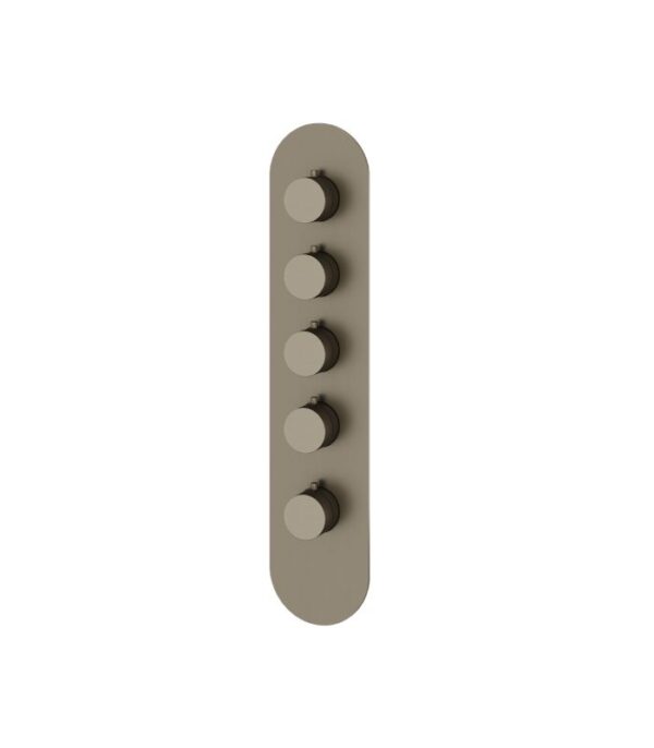 Aquabrass ROUND 4 1/4" x 19 5/8" x 1/8" Shower Trim Set R3495 Variable Finish - Image 5