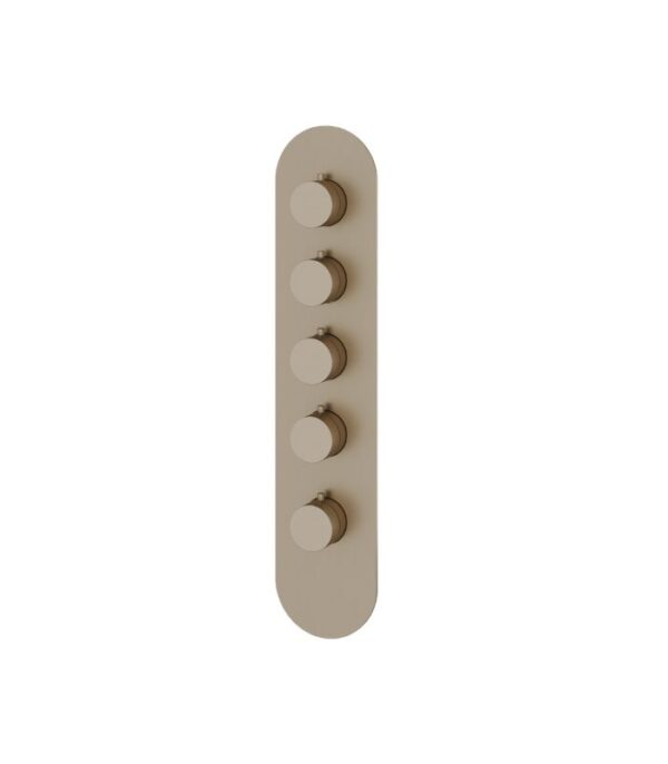 Aquabrass ROUND 4 1/4" x 19 5/8" x 1/8" Shower Trim Set R3495 Variable Finish - Image 2