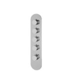 Aquabrass ROUND 4 1/4" x 19 5/8" x 1/8" Shower Trim Set R3495 Variable Finish