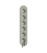 Aquabrass Ariston Round Trim Set for 5 Shut-Off Thermostatic Valve R3547BBC - Image 4