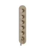 Aquabrass Aria 5-Shut-Off Thermostatic Valve Round Trim Set R3548BBC - Image 6