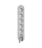 Aquabrass Aria 5-Shut-Off Thermostatic Valve Round Trim Set R3548BBC - Image 7