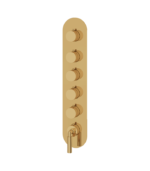 Aquabrass Aria 5-Shut-Off Thermostatic Valve Round Trim Set R3548BBC