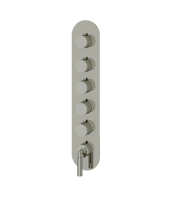 Aquabrass Aria 5-Shut-Off Thermostatic Valve Round Trim Set R3548BBC - Image 4
