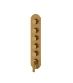 Aquabrass Montebello Round Trim Set for 5 Shut-Off Thermostatic Valve - Image 6