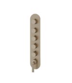 Aquabrass Montebello Round Trim Set for 5 Shut-Off Thermostatic Valve - Image 2