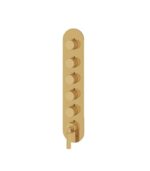 Aquabrass Montebello Round Trim Set for 5 Shut-Off Thermostatic Valve - Image 7