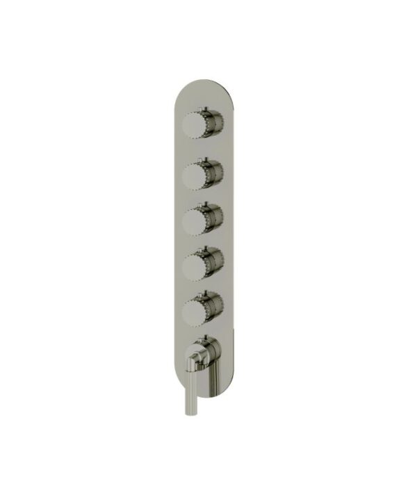Aquabrass Montebello Round Trim Set for 5 Shut-Off Thermostatic Valve - Image 4