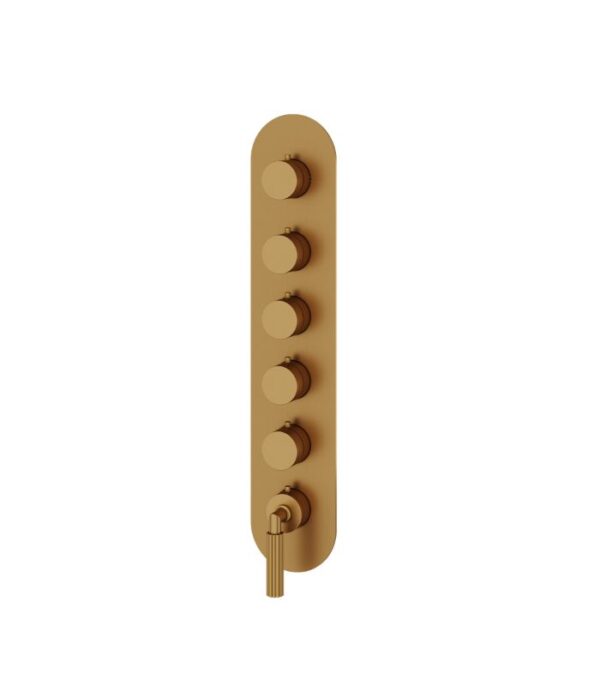 Aquabrass Montecarlo Round 5 Shut-Off Thermostatic Trim Set R3550 - Image 6