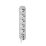 Aquabrass Montecarlo Round 5 Shut-Off Thermostatic Trim Set R3550
