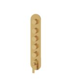 Aquabrass Montecarlo Round 5 Shut-Off Thermostatic Trim Set R3550 - Image 7