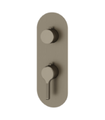 Aquabrass Ariston Round Thermostatic Shower Trim Set with 2-Way Shared Diverter R8247BBC - Image 3