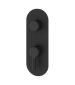 Aquabrass Ariston Round Thermostatic Shower Trim Set with 2-Way Shared Diverter R8247BBC - Image 5