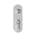 Aquabrass Montebello 2-Way Shared Diverter Round Trim Set for Thermostatic Valve R8249