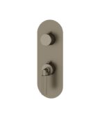 Aquabrass MONTECARLO Round 2-Way Shared Diverter Trim Set for Thermostatic Valve R8250 - Image 5