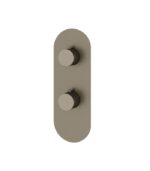 Aquabrass R8295 Round 2-Way Shared Shower Trim Set 4 1/4" x 12" x 1/8" - Image 5