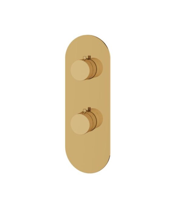 Aquabrass R8295 Round 2-Way Shared Shower Trim Set 4 1/4" x 12" x 1/8" - Image 7