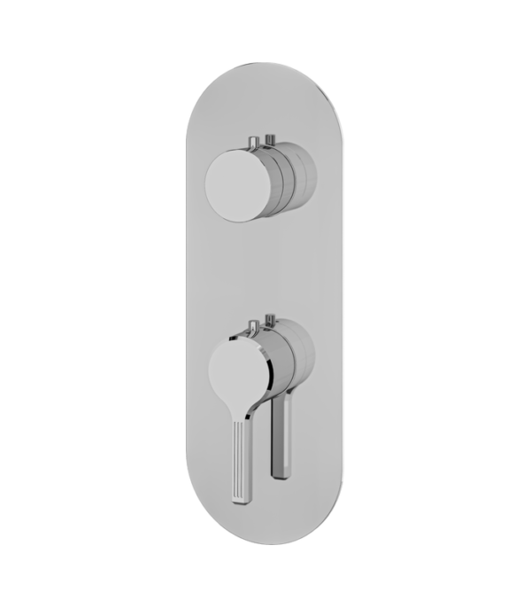 Aquabrass Ariston Round 3-Way Shared Diverter Trim Set R8347BBC - Image 7