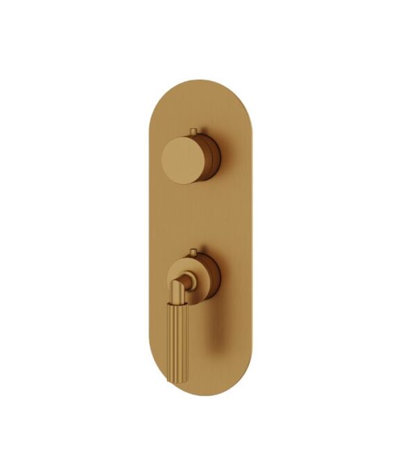 Aquabrass MONTECARLO 3-Way Shared Diverter Trim Set for Thermostatic Valve R8350 - Image 6
