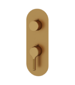 Aquabrass Ariston Round 2-Way Non-Shared Diverter Trim Set R9247BBC - Image 2