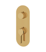 Aquabrass Ariston Round 2-Way Non-Shared Diverter Trim Set R9247BBC