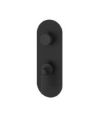 Aquabrass MONTECARLO Round 2-Way Non-Shared Diverter Trim Set for Thermostatic Valve R9250 - Image 3