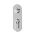 Aquabrass MONTECARLO Round 2-Way Non-Shared Diverter Trim Set for Thermostatic Valve R9250