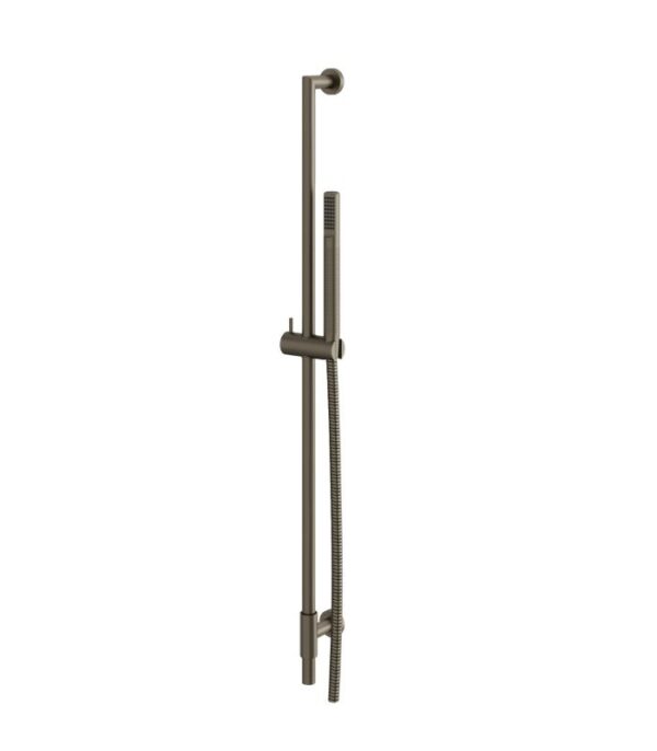 Aquabrass RCR95 Complete Round Shower Rail with 1-Function Handshower and 5' Hose - Image 5