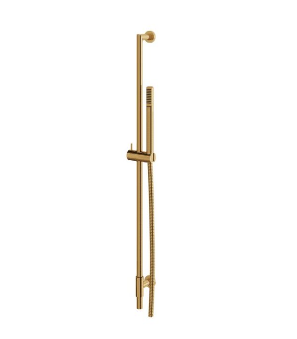 Aquabrass RCR95 Complete Round Shower Rail with 1-Function Handshower and 5' Hose - Image 7