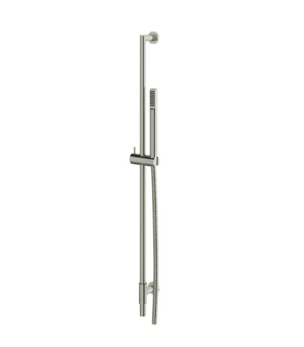 Aquabrass RCR95 Complete Round Shower Rail with 1-Function Handshower and 5' Hose - Image 4